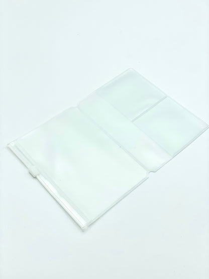 Vinyl pocket w/ zipper (two sizes to choose from)
